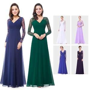 US Women Long Wedding Bridesmaid Evening Party Prom Dresses 08692 Ever Pretty Black Friday Online Sales